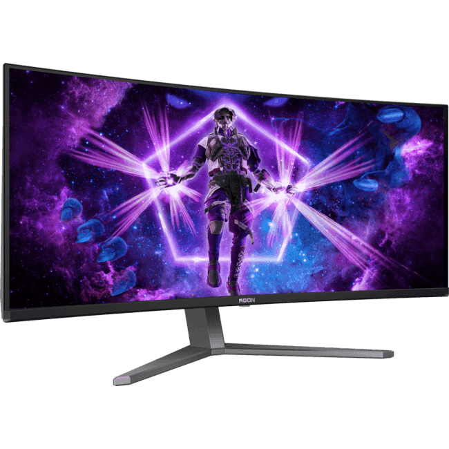 AG346UCD Монитор AOC 34" Agon Pro черный QD OLED LED 21:9 HDMI M/M матовая HAS Piv 1500000:1 250cd 178гр/178гр 3440x14
