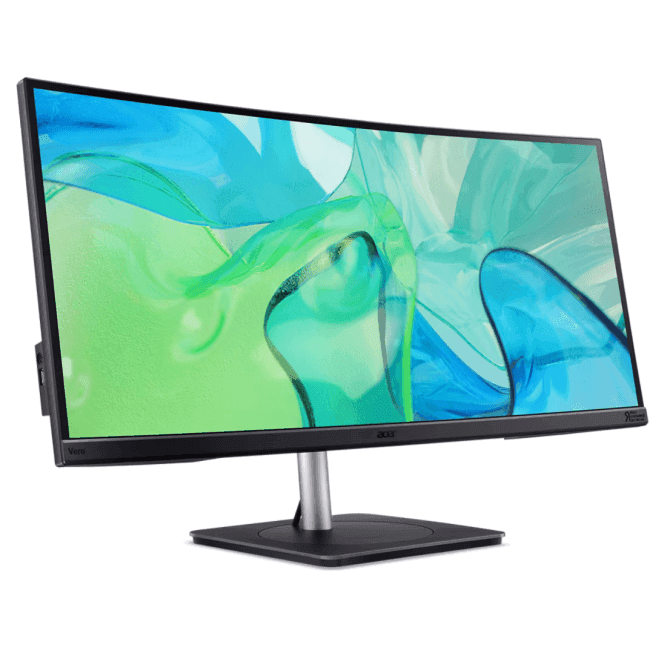 UM.CB3CD.001 Монитор Acer CB343CURbemiiphuzx 34'' 3800R, 21:9, IPS, UWQHD, 4ms, 300cd, 60Hz, HDMI, DP, USB, USB-C, LAN