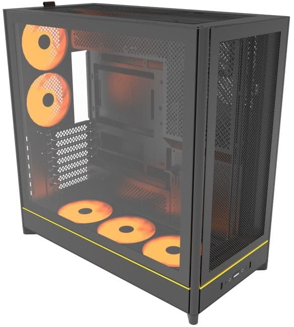 HS01 PRO BLACK Корпус Montech HS01 PRO черный без БП ATX 5x120mm 2xUSB3.0 1xUSB3.1 audio