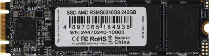 SSD 240 Gb M.2 2280 B&M 6Gb/s AMD Radeon R3 <R3MS0240G8>
