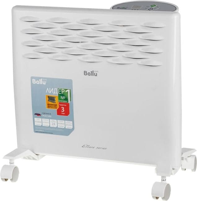 Ballu Ettore Electronic <BEC/ETER-1000> Конвектор (1кВт, 15м2, LCD, IP24, ионизация)
