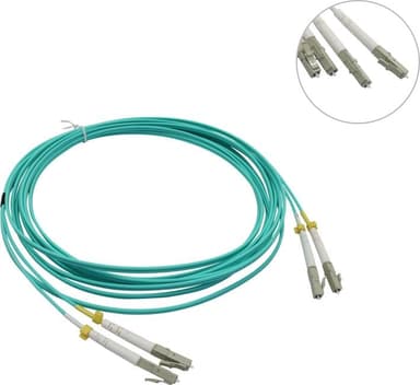 Hyperline <FC-D2-503-LC/PR-LC/PR-H-5M-LSZH-AQ> Patch cord ВО, LC-LC, Duplex, MM 50/125 5м