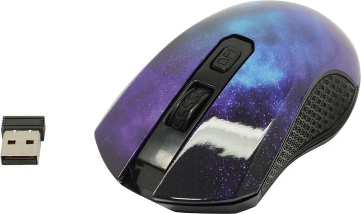 QUMO Wireless Optical Mouse <Universe M27> (RTL) USB 4btn+Roll, беспроводная <24552>