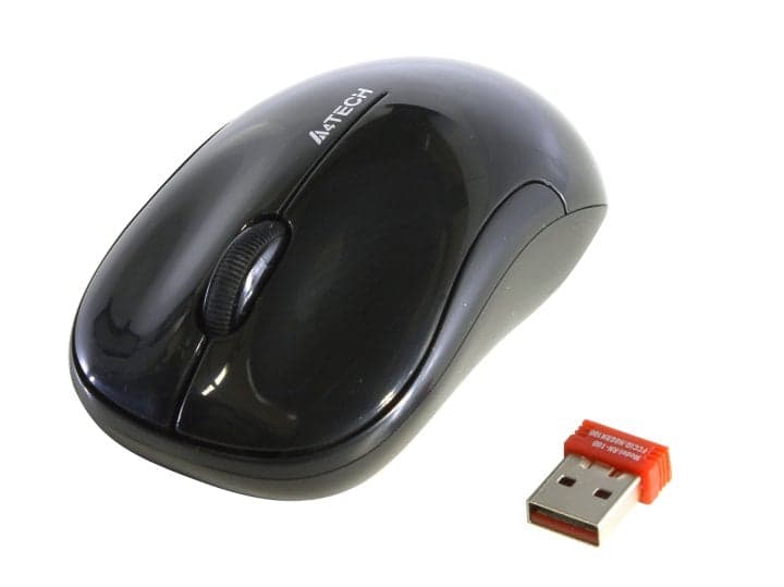 A4Tech V-Track Wireless Mouse <G3-300N Black+Gray> (RTL) USB 3btn+Roll, беспроводная