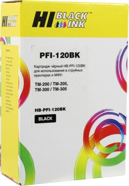 Картридж Hi-Black HB-PFI-120BK Black для Canon TM-200/205/300/305