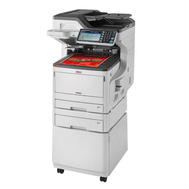 OKI 09006108 МФУ OKI MC883dnct цветное; A4/A3 - 35/20; АПД на 100 листов; Факс; Степлер; API-платформа; Дуплекс; Лоток:
