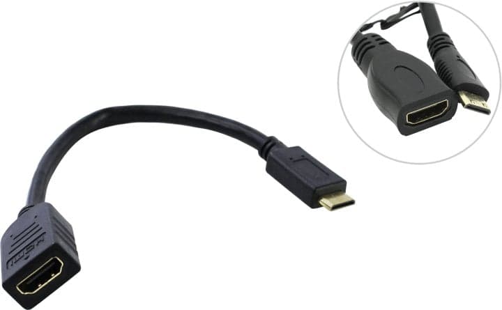 5bites <BC-HDC2A1> Кабель-переходник miniHDMI M -> HDMI F