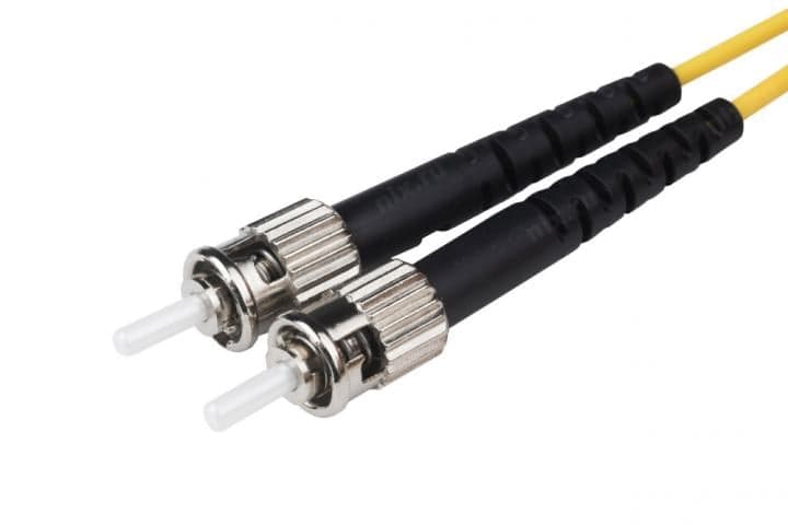 Hyperline <FC-D2-9-LC/UR-ST/UR-H-1M-LSZH-YL> Patch cord ВО, LC-ST, duplex, SM 9/125 1м