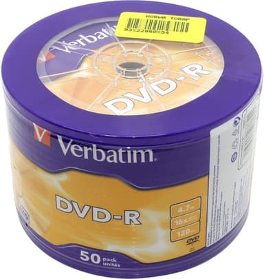 DVD-R Disc Verbatim 4.7Gb 16x <уп. 50 шт> <43731>