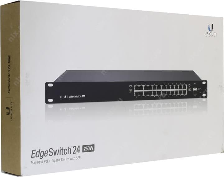 UBIQUITI <ES-24-250W> EdgeSwitch (24UTP 1000Mbps PoE+, 2SFP)