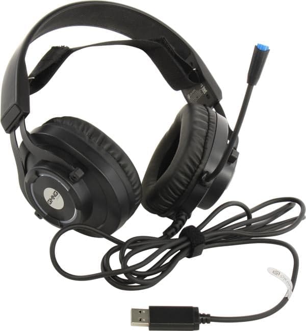 Наушники с микрофоном OKLICK GMNG HS-L570G <Black> (USB, шнур 2.1м) <1533556>