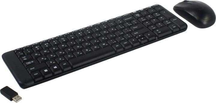 Logitech Wireless Combo MK220 (Кл-ра, FM,USB+Мышь 3кн,Roll,FM,USB) <920-003236>