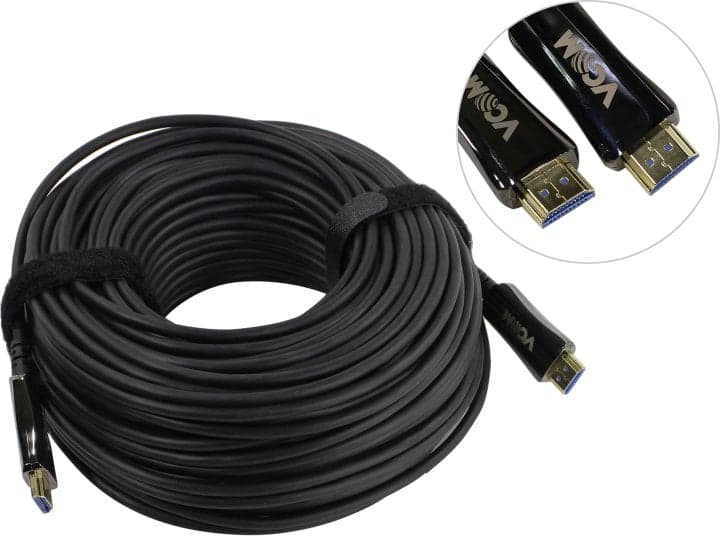 VCOM <D3742A-40м> Кабель optical HDMI to HDMI (19M -19M) 40м ver2.0