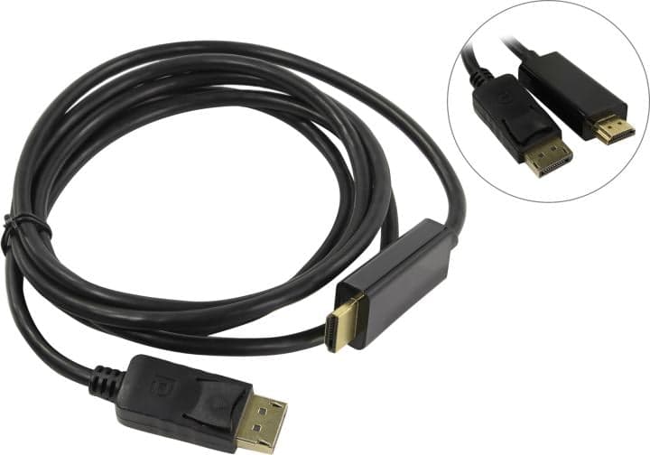 Orient <C706> Кабель-адаптер DisplayPort (M) -> HDMI (M) 1.8м