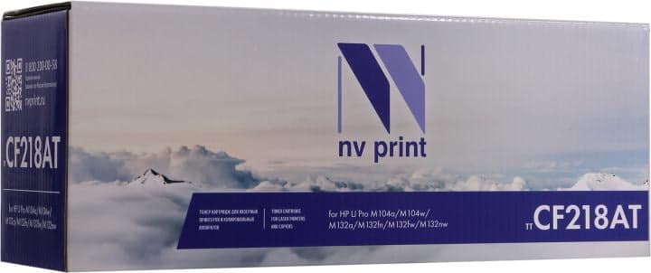 Картридж NV-Print аналог CF218AT для HP LaserJet Pro M132a/M132fn/M132fw/M132nw/M104a/M104w