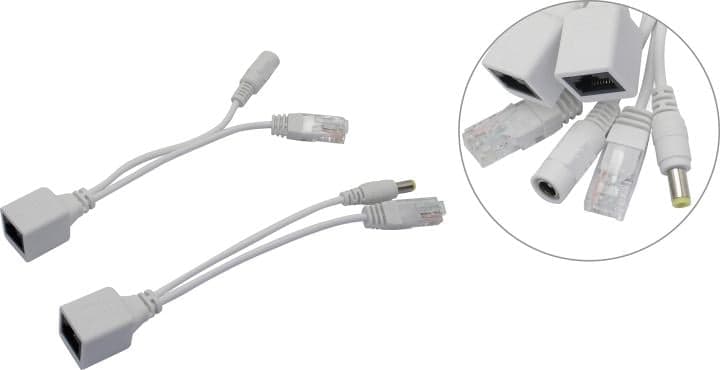 Orient <NT-633POE> PoE injector + PoE splitter (Вх. DC12V, Вых. DC 12V, 30м, без БП)