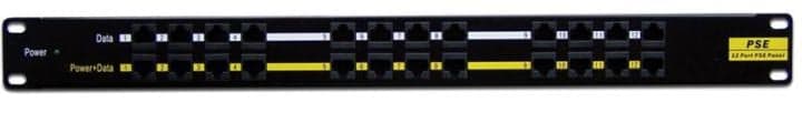 LAN-PP12-POE/A1 Панель POE 19", 12 портов, с одним блоком питания 48V, 120W
