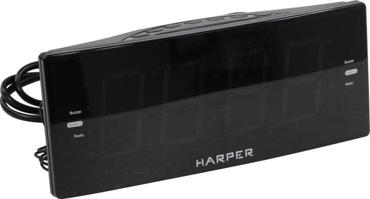 HARPER <HCLK-2050> Радиобудильник (FM/AM, 1.8 LED, 2xAAA/220V)