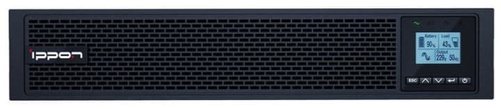 UPS 2000VA Ippon <Innova RT II 2000 Black> LCD+ComPort+USB (подкл-е доп. батарей) <1398362>