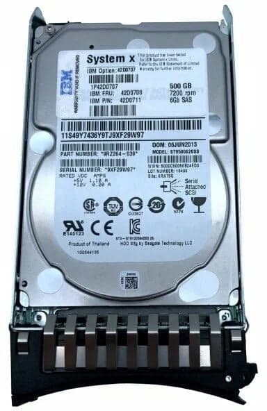 42D0707 Жесткий диск 500GB SAS 2,5 П/У