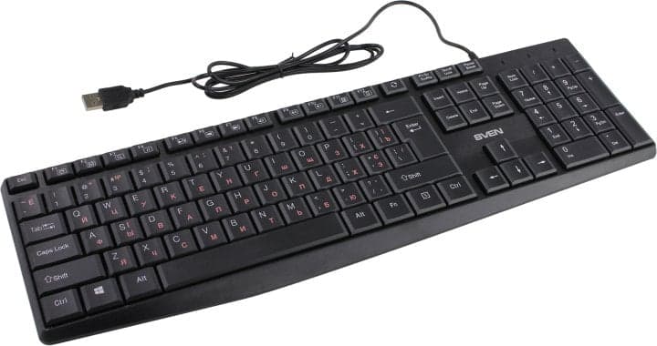 Клавиатура SVEN KB-S305 Black <USB> 105КЛ