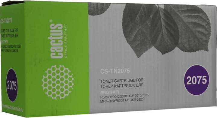 Картридж Cactus CS-TN2075 для Brother HL-2030/2040/2070, DCP-7010/7025, MFC-7420/7820