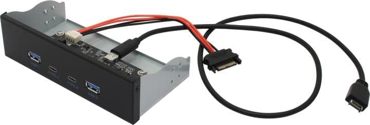 Orient <C194E> 2xUSB3.2+2xUSB-C Front Panel (крепление на лицевую панель корпуса 5.25")