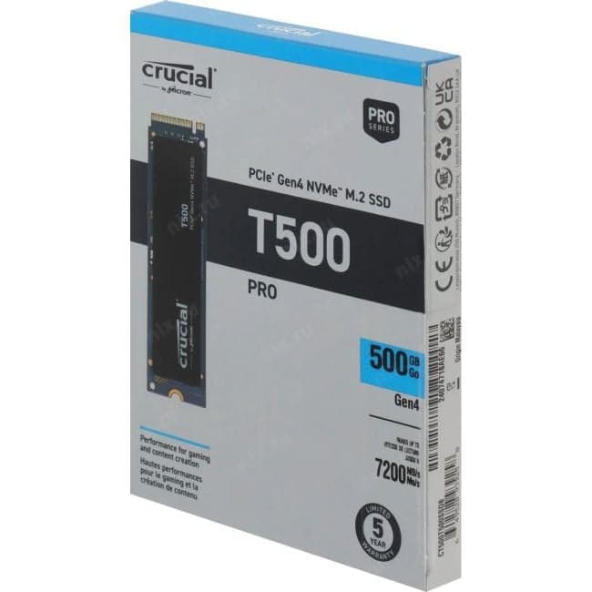 SSD 500 Gb M.2 2280 M Crucial T500 PRO <CT500T500SSD8>