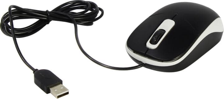 Genius Optical Mouse DX-111 <Black/Grey> (RTL) USB 3btn+Roll