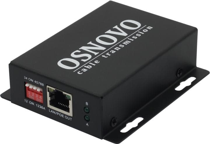 OSNOVO <E-PoE/1A> PoE удлинитель (10/100 Mbps, 250м, 30W)