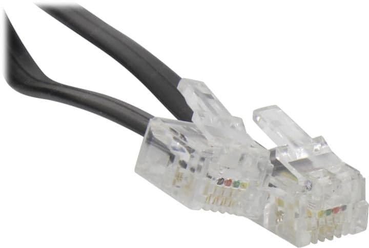 Greenconnect <GCR-TP6P4C-TW-10.0m> Кaбель телефонный чёрный, 10м