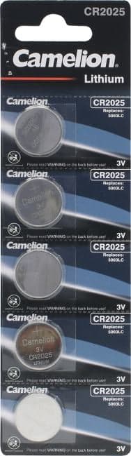 Батарейка Camelion CR2025-5 (Li, 3V) (уп. 5 шт)