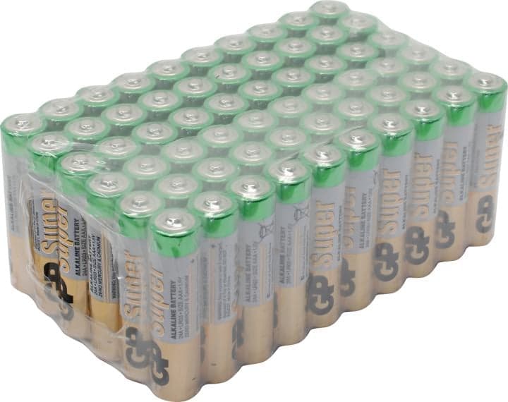 GP Super 24A-2CRVS60/GP24AA21-2CRSWC60 (LR03) Size AAA, 1.5V, щелочной (alkaline) <уп. 60 шт>