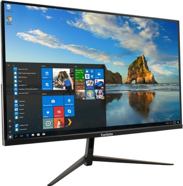 23.8" ЖК монитор ExeGate SmartView ES2407A (LCD, 1920x1080, D-Sub, HDMI, DP) <EX294429RUS>