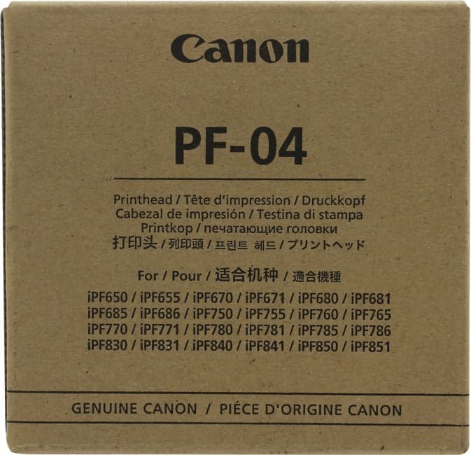 Печатающая головка Canon PF-04 для iPF650/655/750/755/815/830/840/850 PF-04 3630B001 (ориг.)