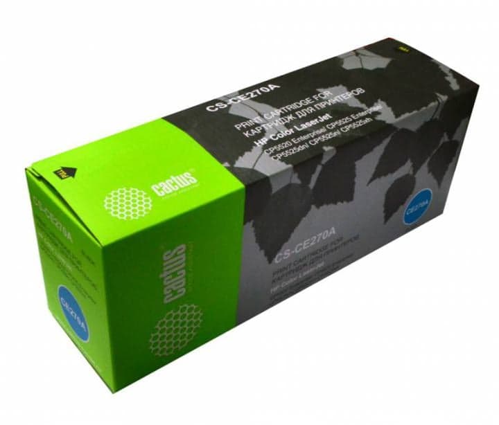 Картридж Cactus CS-CE270A Black для HP LJ CP5520/5525