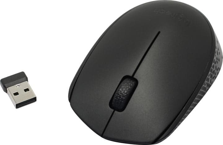 Logitech Optical Mouse B170 Black <910-004798/910-004659> (OEM) USB 3btn+Roll