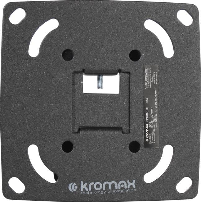 Kromax <OPTIMA-100 Black> фиксированный кронштейн (VESA50-100, 25кг)