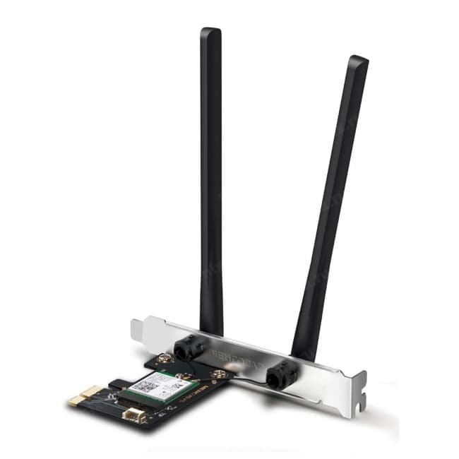Mercusys <MA80XE> AX3000 Wi-Fi 6 Bluetooth PCIe Adapter (802.11a/b/g/n/ac/ax, Bluetooth 5.3, PCI-Ex1)