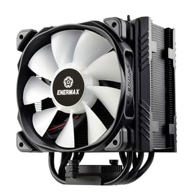 Enermax <ETS-T50A-BK-ARGB> T50 AXE ARGB (1155/2011/2066/1200/AM4, 14-24дБ,500-1600об/мин, Al+тепл.трубки)