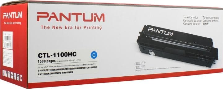 Тонер-картридж Pantum CTL-1100HC Cyan для CP1100/CP1100DW/CM1100N/CM1100FDW