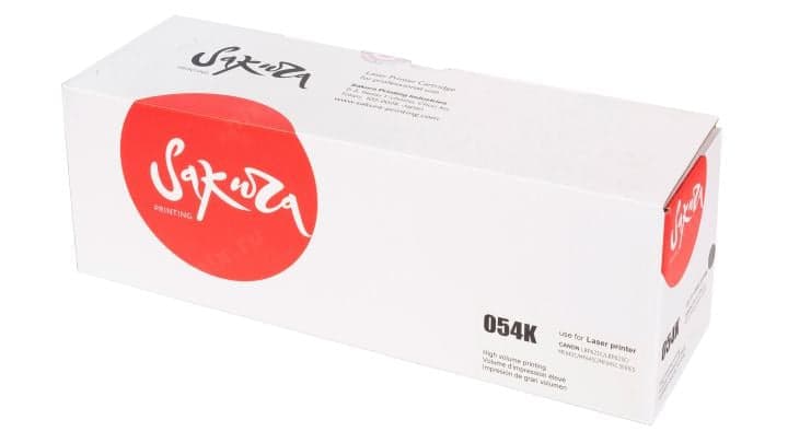 SACRG054K Картридж SAKURA CRG054K для Canon i-SENSYS LBP 621Cw/ 623Cdw, MF 641Cw/ 643Cdw/ 645Cx, черный, 1500 к.