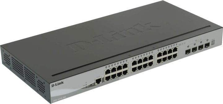 D-Link <DGS-1510-28X> Управляемый коммутатор (24UTP 1000Mbps + 4SFP+)