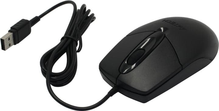A4Tech Optical Mouse <OP-720-Black(1)> (RTL) USB 3btn+Roll