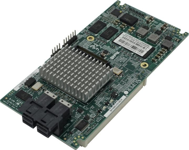 Supermicro <AOM-S3108M-H8> PCI-E, 8-port SAS/SATA 12Gb/s RAID 0/1/5/6/10/50/60, 2Gb