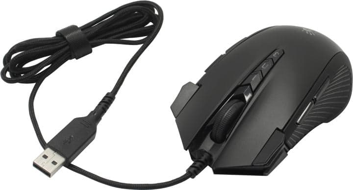 Bloody Gaming Mouse <J90S Stone Black> (RTL) USB 12btn+Roll