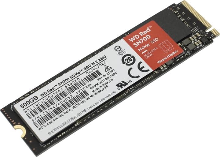 SSD 500 Gb M.2 2280 M WD Red SN700 <WDS500G1R0C>