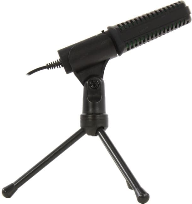 Ritmix <RDM-126 Black-Green> Настольный проводной микрофон