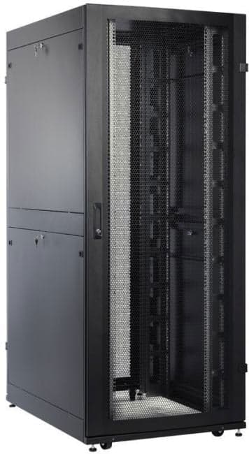 ЦМО ШТК-СП-48.8.12-48АА-9005 Шкаф серверный ПРОФ напольный 48U (800x1200) дверь перфор., чёрный