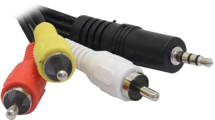 Telecom <TAV4545-2M> Кабель Jack3.5-M --> 3RCA-M 2м
